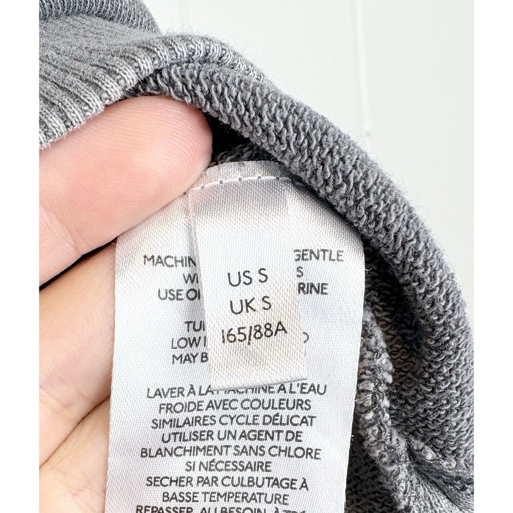Anthropologie PILCRO SM Sweatshirt Gray Boho Relaxed Cotton - Picture 7 of 12